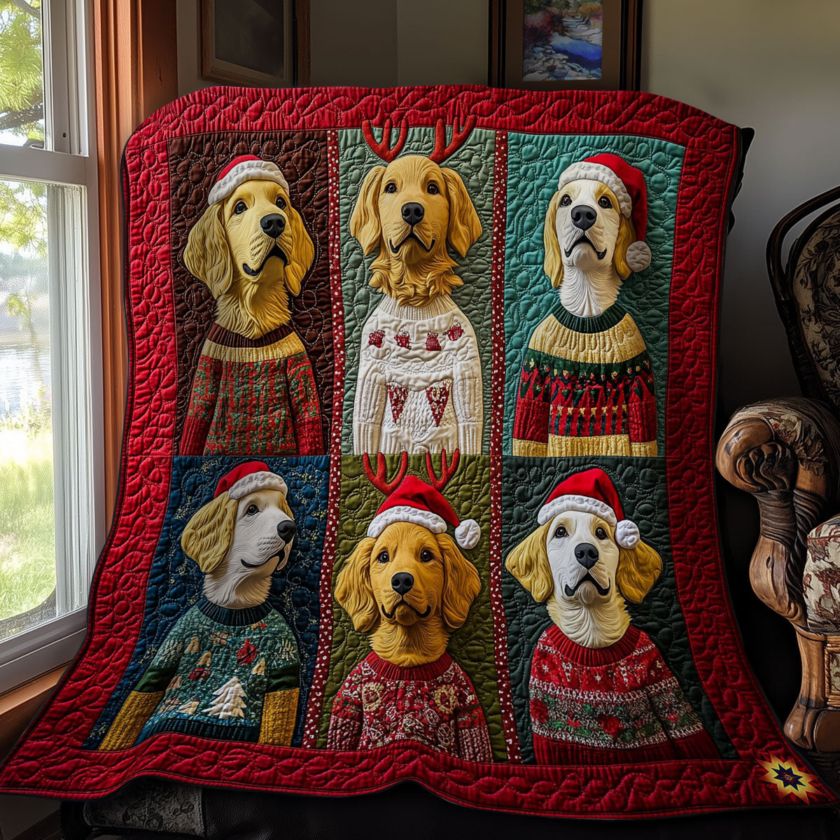 Christmas Golden WY0911018CL Quilt