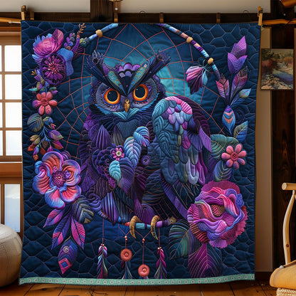 Floral Mysterious Owl WP0609023CL Quilt