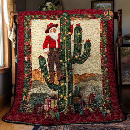 Festive Cactus Santa WN2211049CL Quilt