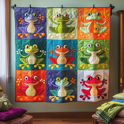 Colorful Frog WJ0611011CL Quilt