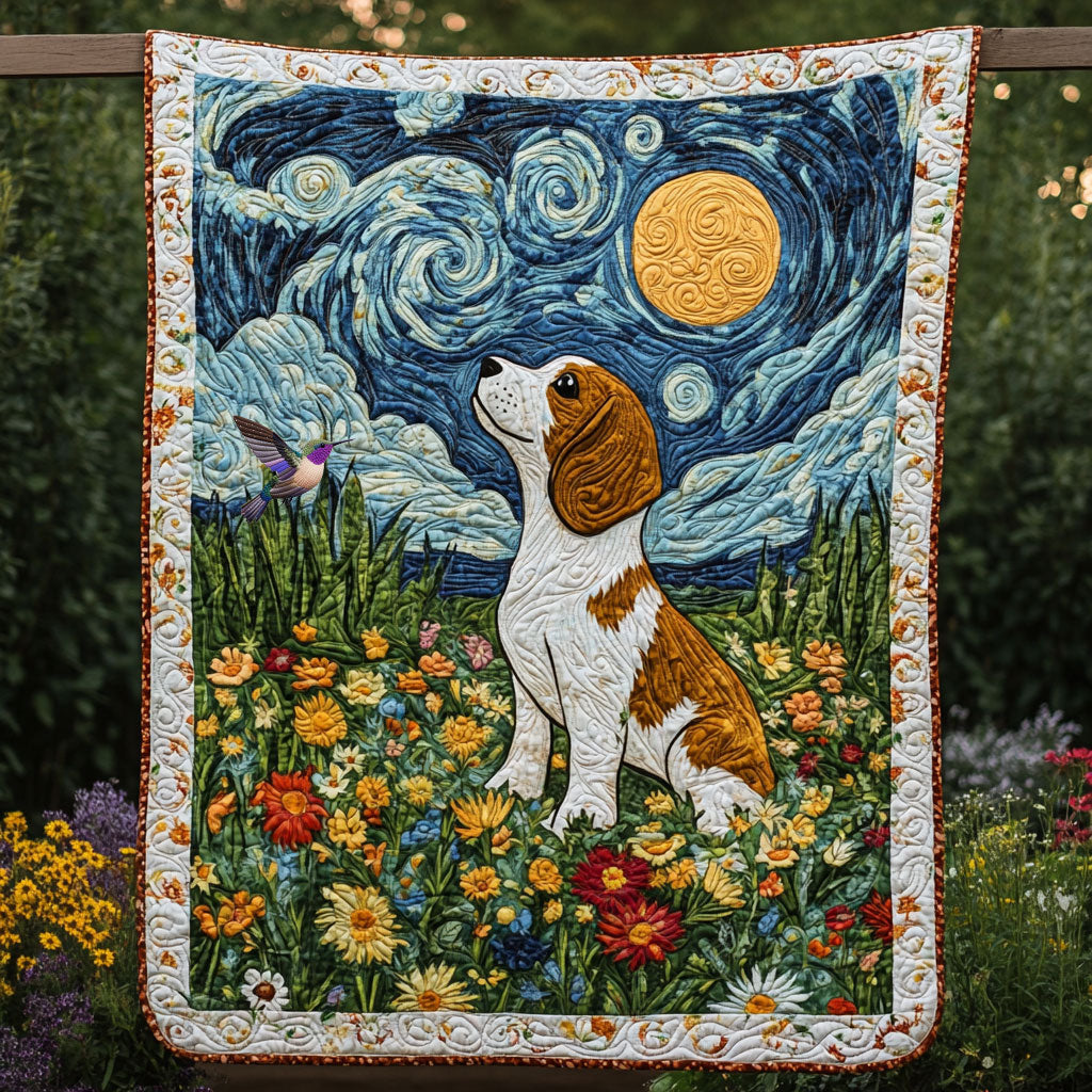 Beagle in Night WX2310001CL Quilt