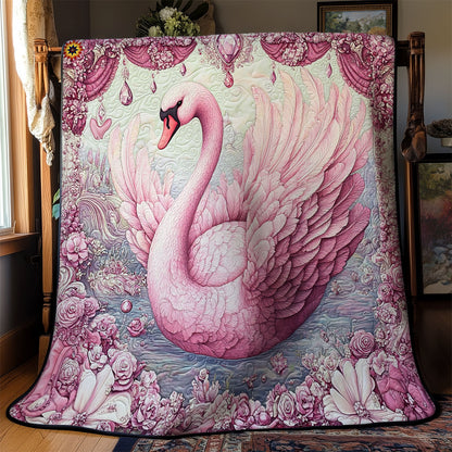 Pink Swan WY1411036CL Quilt