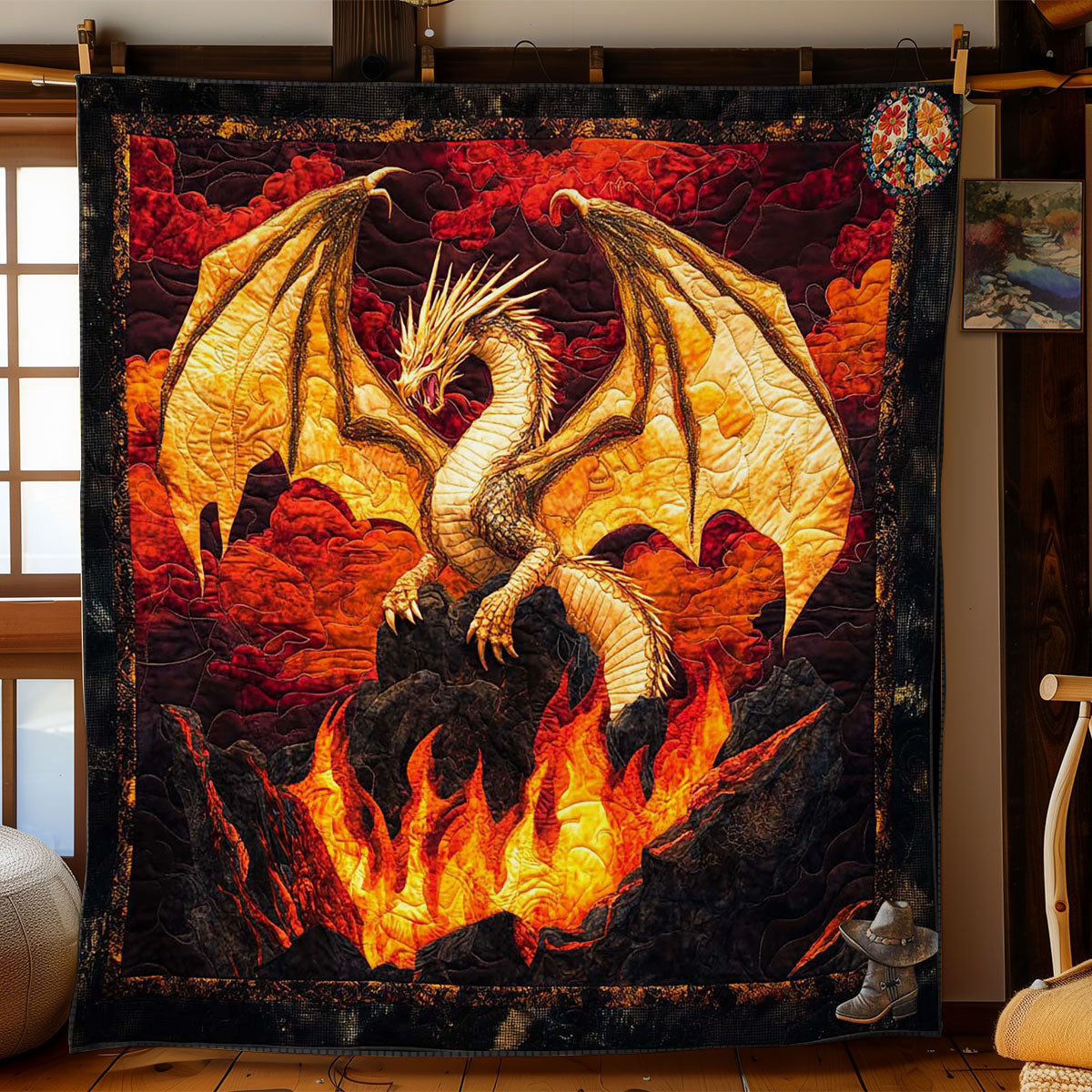Inferno Dragon WN0612021CL Quilt