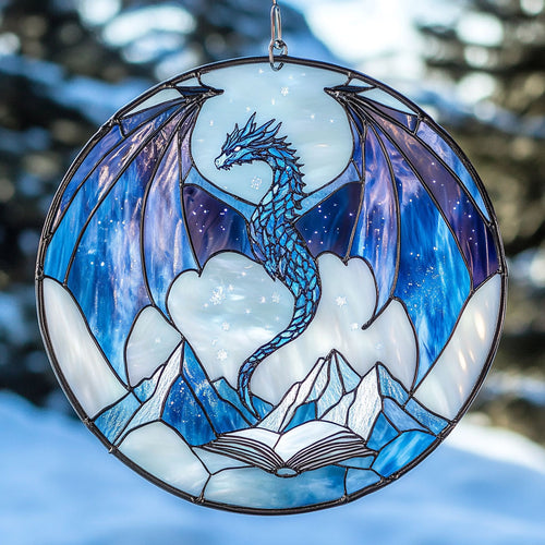 Dragon WJ3110037CL Stained Glass Suncatcher