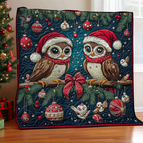 Christmas Night Couple Owl WY1311027CL Quilt