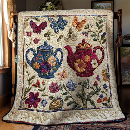 Teapot In Garden  WY1302005CL Quilt