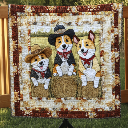 Western Corgi Adventures WN2309018CL Quilt