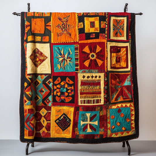 Native American Tribal Patchwork WU0711016CL Quilt