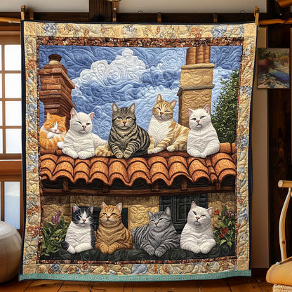 Cat Gang Neighborhood WP0411006CL Quilt