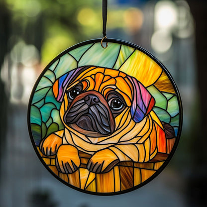 Pug WX1001096CL Suncatcher