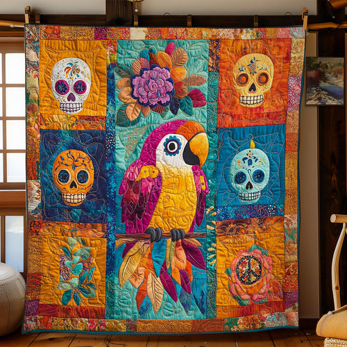 Parrot Skull Fiesta WN2211008CL Quilt