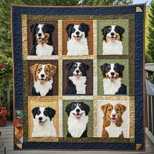 Border Collies Faces WN2910038CL Quilt