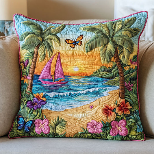 Summer Beach WT0703051CL Quilt Pillow Case
