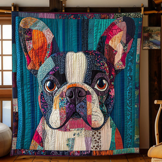 Patchy French Bulldog WN0601109CL Quilt