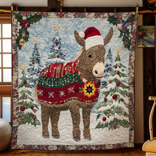 Donkey Christmas WN1712008CL Quilt