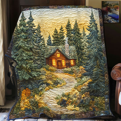 House And Pine Tree WY1202113CL Quilt