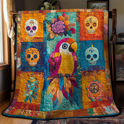 Parrot Skull Fiesta WN2211008CL Quilt