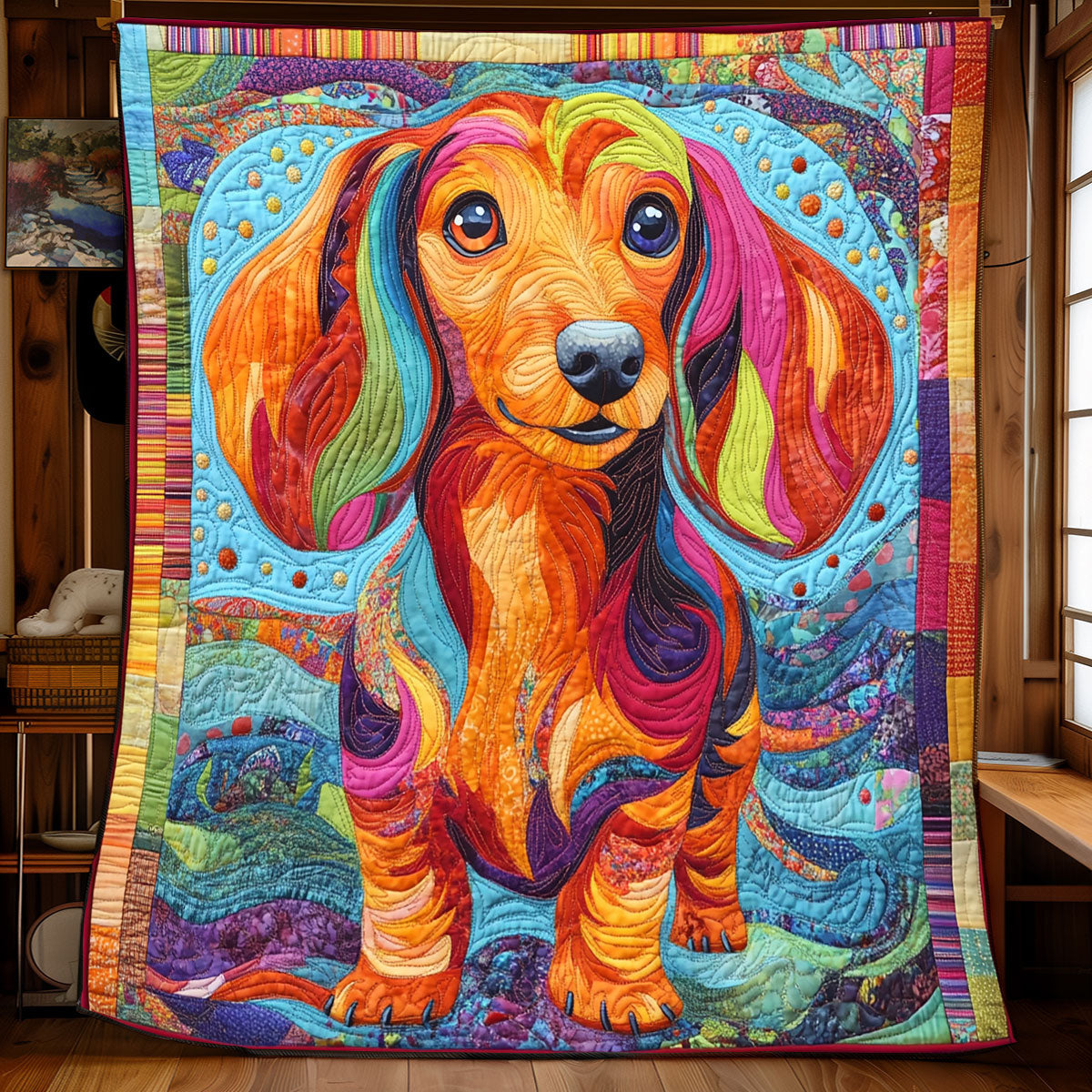 Colorful Dachshund XB0403004CL Quilt