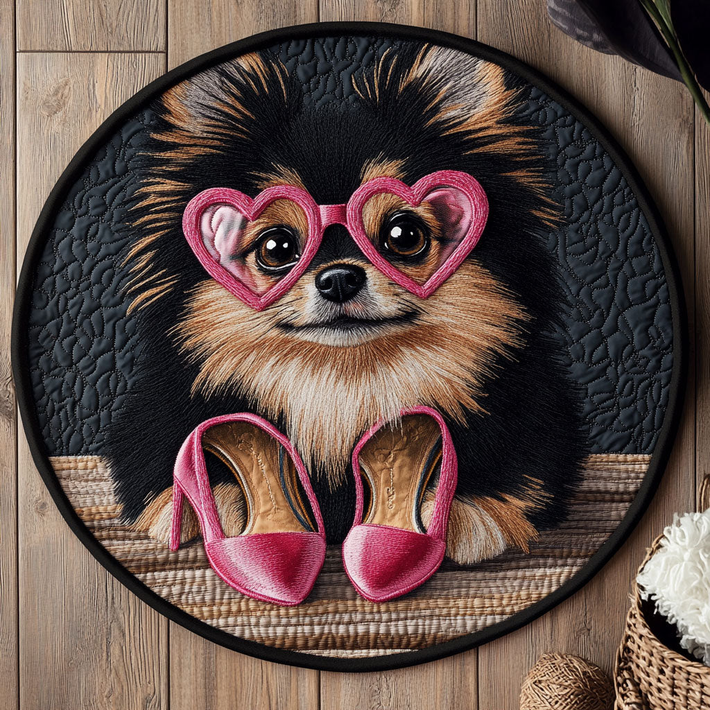 Pawshionista CP1205020CL Quilted Round Mat