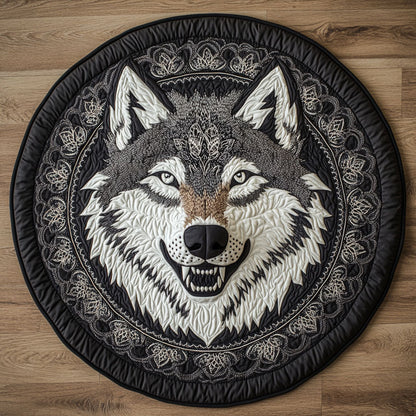 Wolf's Smile CP0605010CL Quilted Round Mat