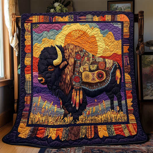 Bison Native American WJ2712002CL Quilt