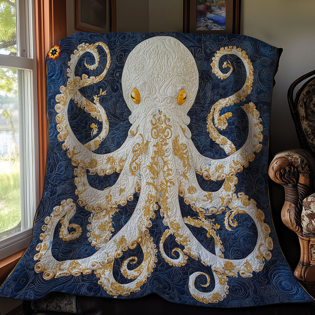 Royal Octopus WY2211025CL Quilt