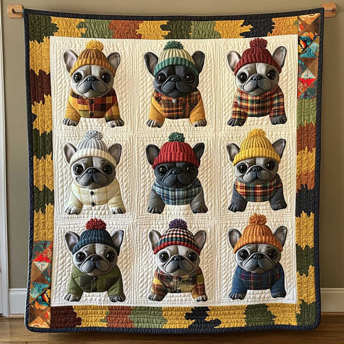 Winter Bulldog Sweater WP0810053CL Quilt