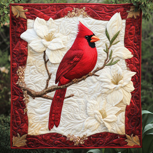 Red Cardinal Magnolia WT1104063CL Quilt