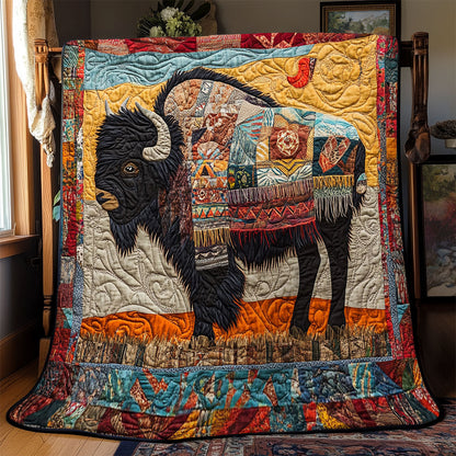 Bison Native American WJ2612001CL Quilt