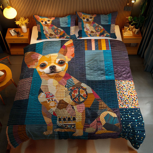 Colorful Chihuahua WN1510042CL Duvet Cover Set