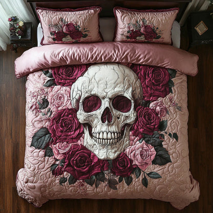 Rose Bloom Skull CW0110034CL Duvet Cover Set