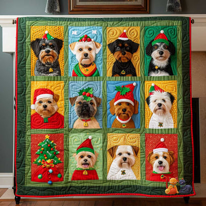 Festive Dog Joy WN1110026CL Quilt