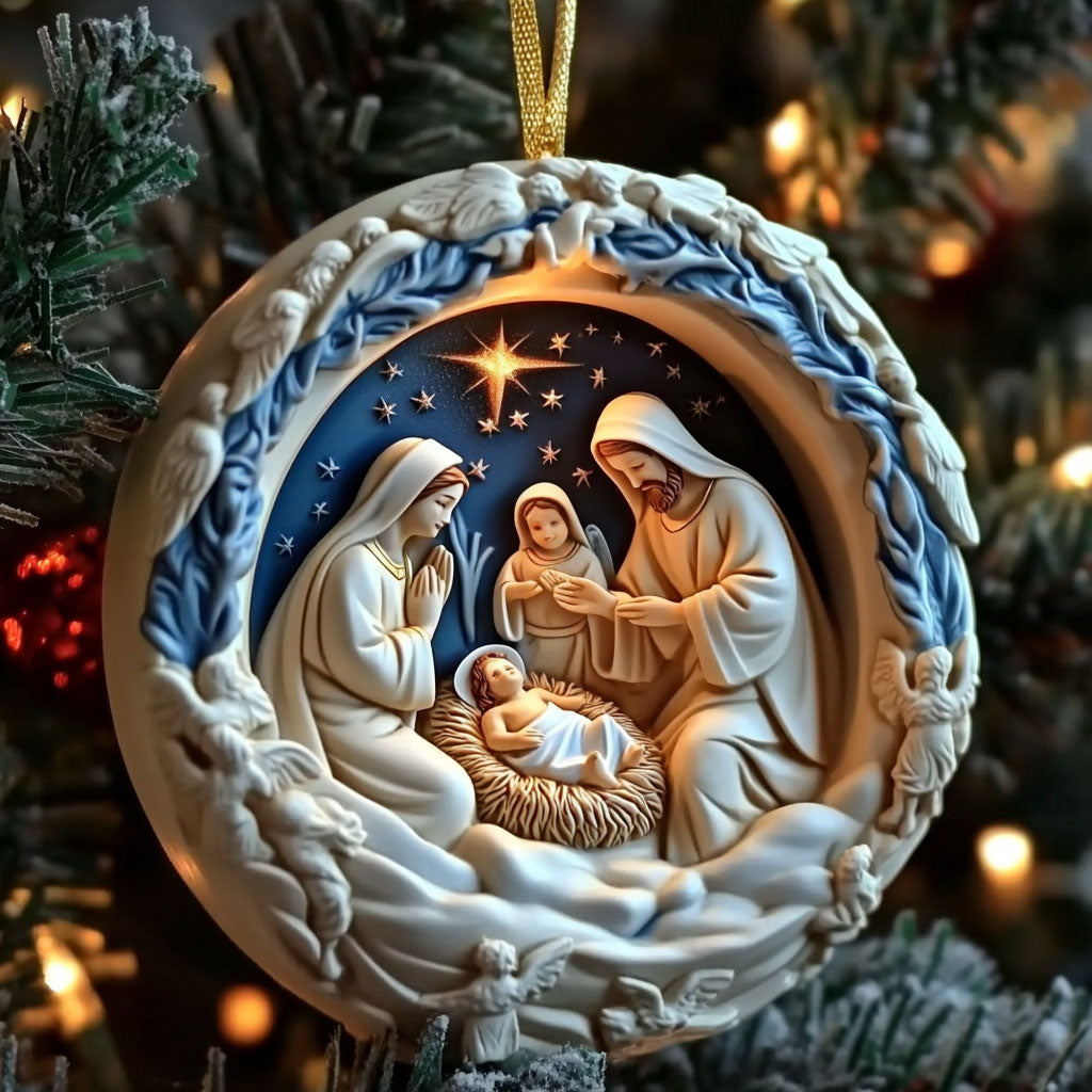 Christian Heart Of Christmas WN1610025CL Christmas Ornament