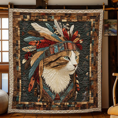 Tribal Cat Spirit WN2012012CL Quilt