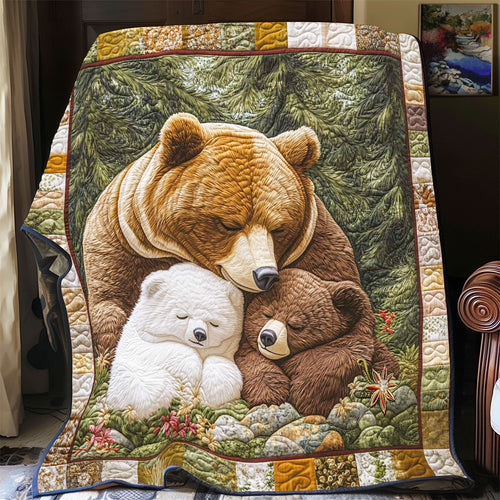 Hibernation Bear Family WP2312027CL Quilt