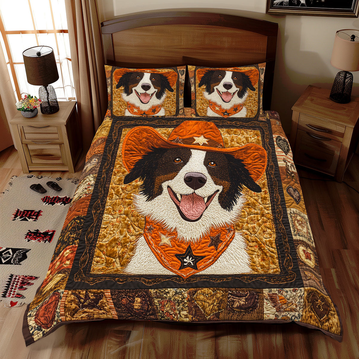 Western Border Collie WX2012120CL Duvet Cover Set