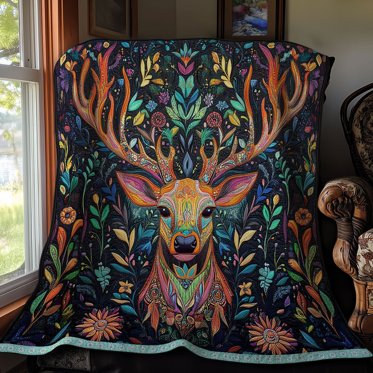 Colorful Deer WX1811010CL Quilt