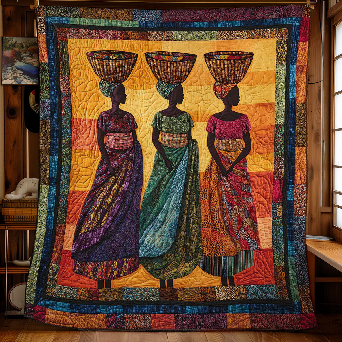 Women In Sunset WY2201093CL Quilt