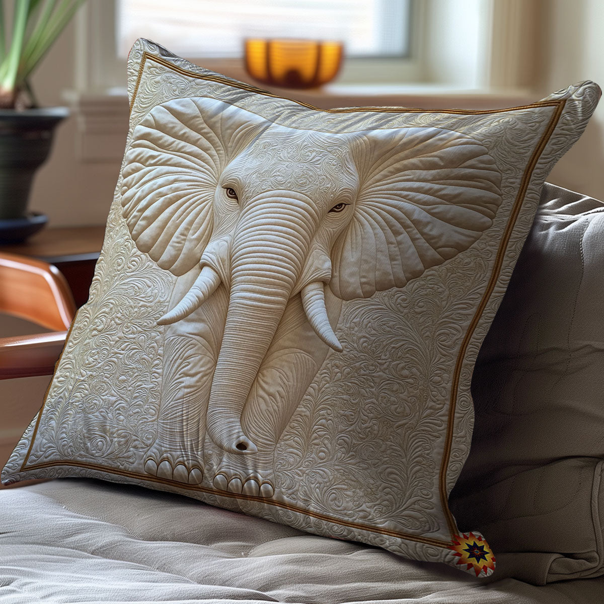 Elephant WY2611045CL Quilt Pillow Case