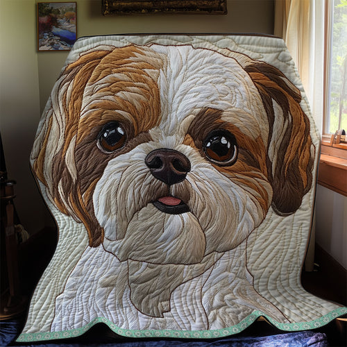 Shih Tzu Portrait WX2011042CL Quilt