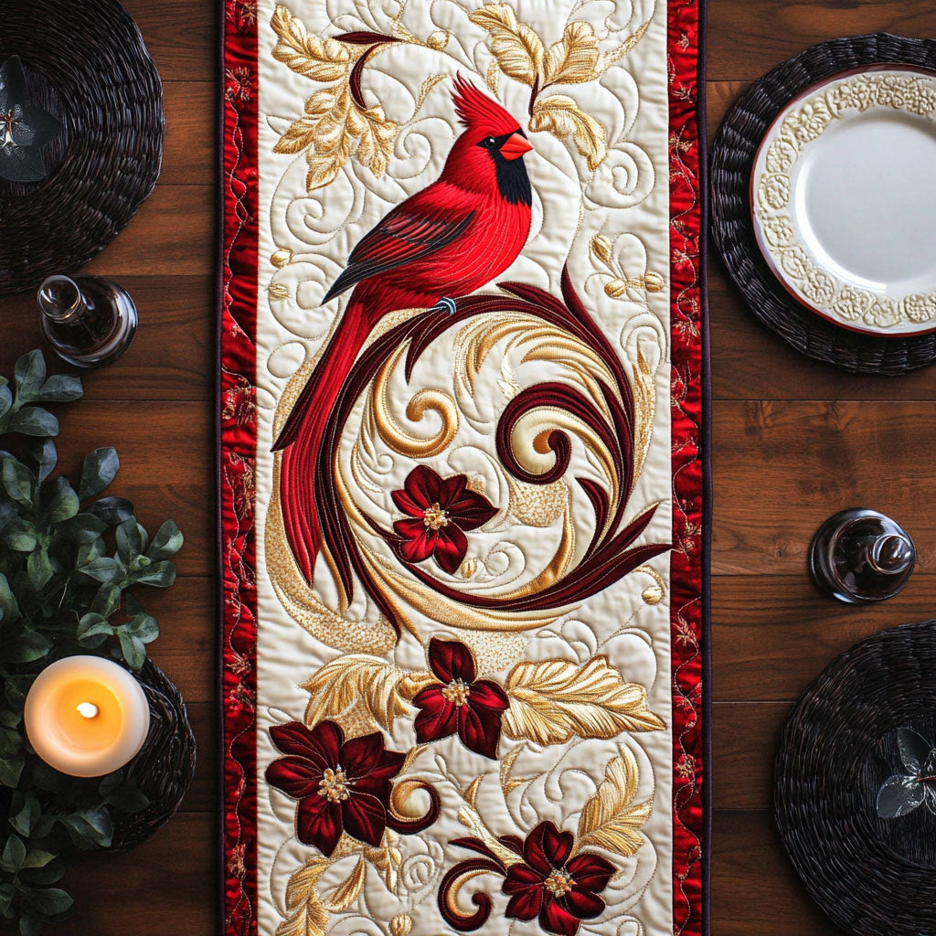 Golden Cardinal CW1005062CL Quilted Table Runner – Cozzyhomes