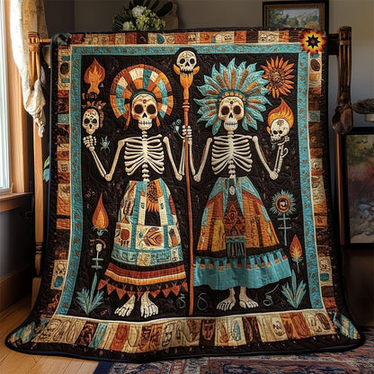 Day Of The Dead Sacred Tradition WN2610038CL Quilt