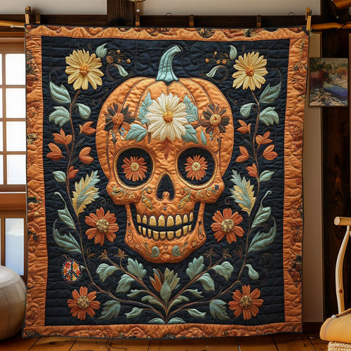 Pumpkin Skull WN2311072CL Quilt