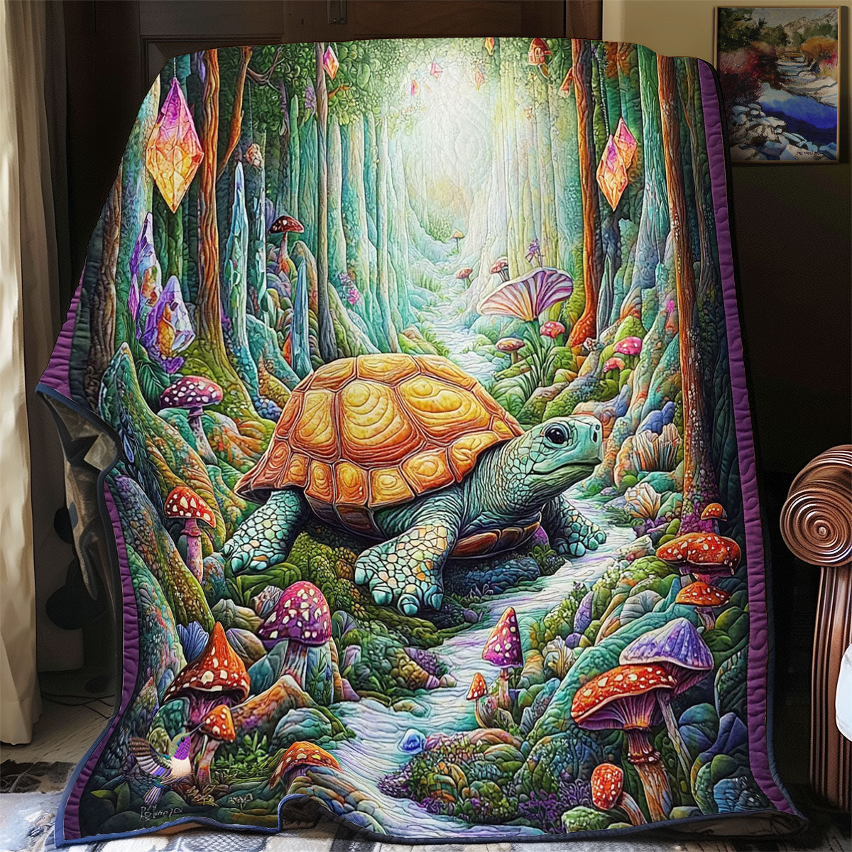 Turtle Forest WY2611016CL Quilt