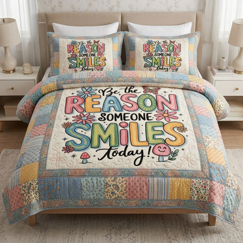 Be The Reason Someone Smiles Today Cozy WN0304001CL Duvet Cover Set