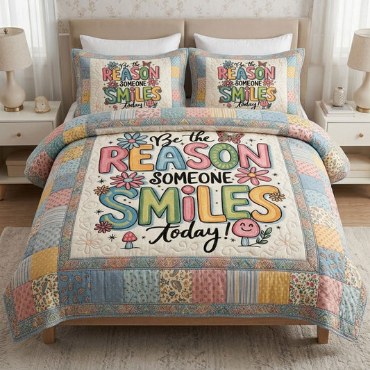 Be The Reason Someone Smiles Today Cozy WN0304001CL Duvet Cover Set