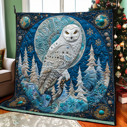 Winter Snowfall Owl WP0609044CL Quilt