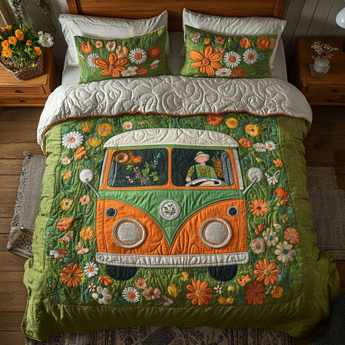 Van In Flower WY1202060CL Duvet Cover Set