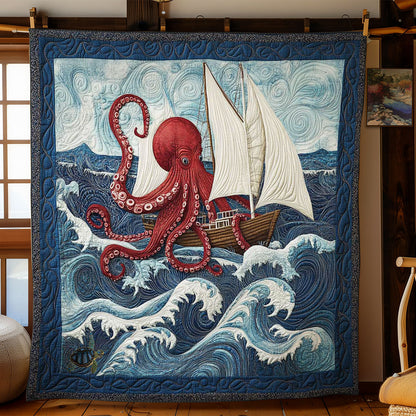 Tentacles on the Sailboat WN1712043CL Quilt