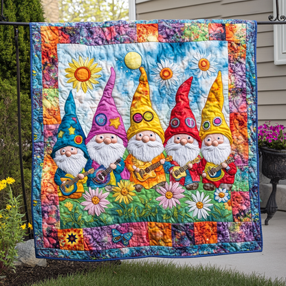 Hippie Gnomes WU1012020CL Quilt